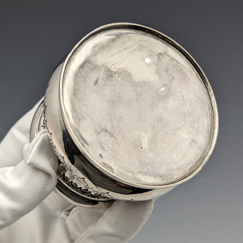 1897 British Antique Sterling Silver Tea Caddy 74g Deakin & Francis